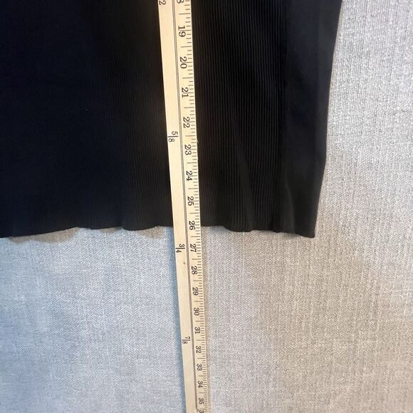 (Medium) Mens Levi's Black Waffle Knit T Shirt Logo Long Sleeve Graphic SpellOut - Picture 7 of 7